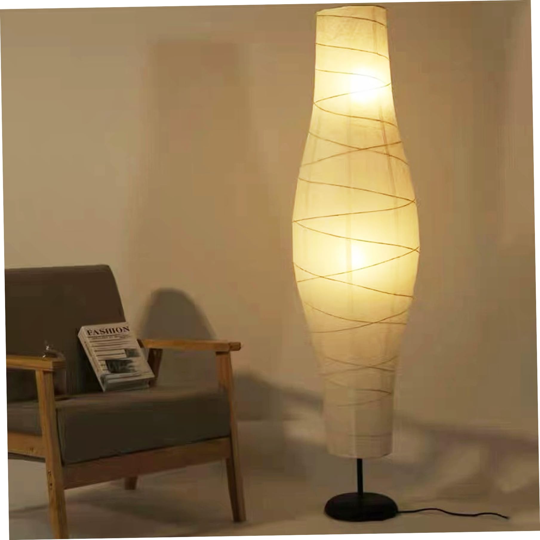 Lampadaire Led Au Design Moderne En Papier De Riz, Lampadaire Décoratif