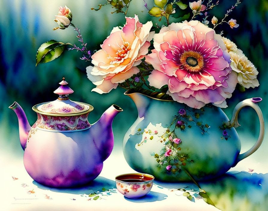 Affiches sur toile SERENDIPITP 58x90cm sans cadre aquarelle pastel art mural
