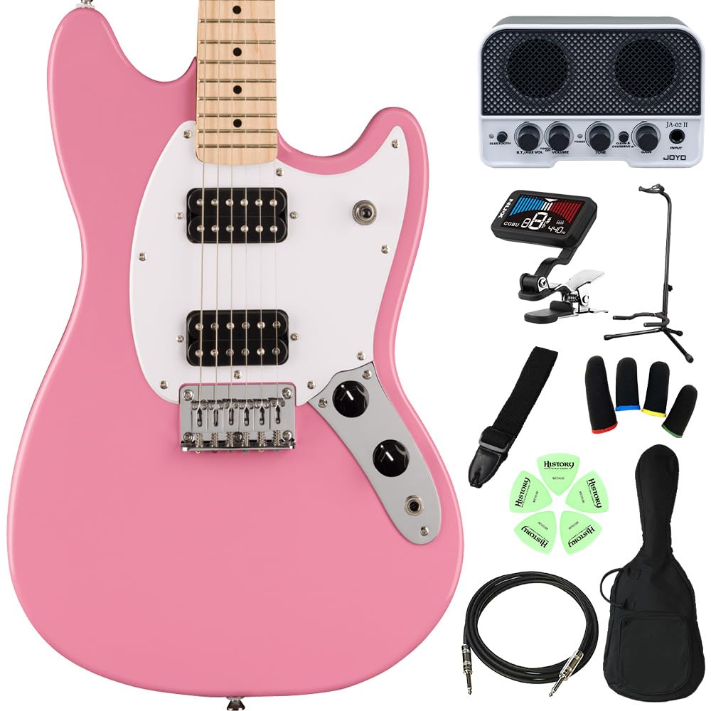 Amazon | Squier by Fender SONIC MUSTANG HH Flash Pink 小学生 3年生
