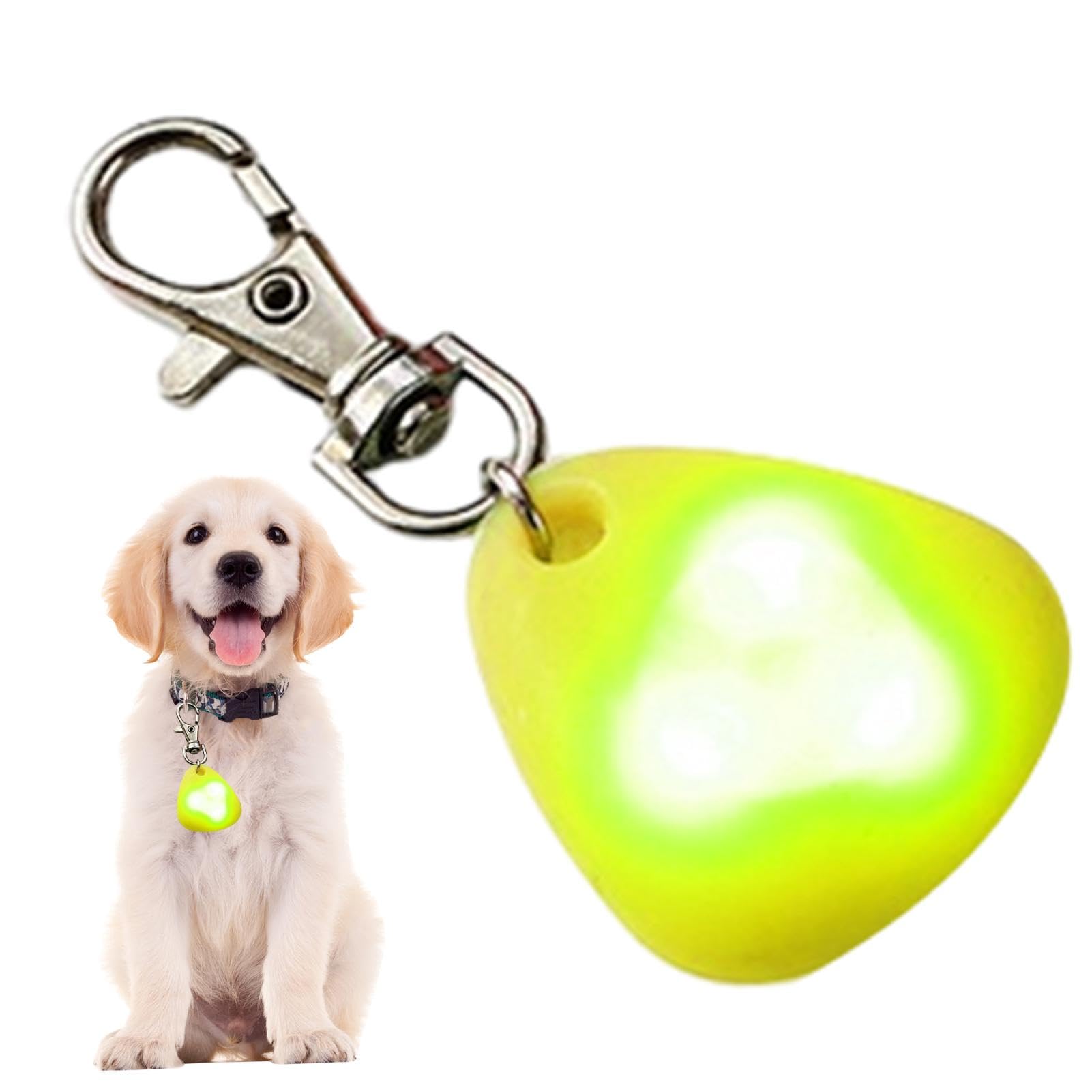 Uitseld Light up Dog Tag,Clip- LED Pendants for Night Walking | Anti-Lost Tool with 3 Flashing Modes for Hiking, Climbing, Camping, and Night Walking
