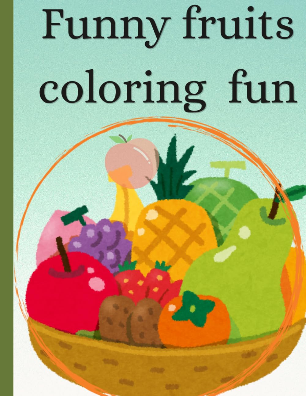 Fruit coloring book for kids