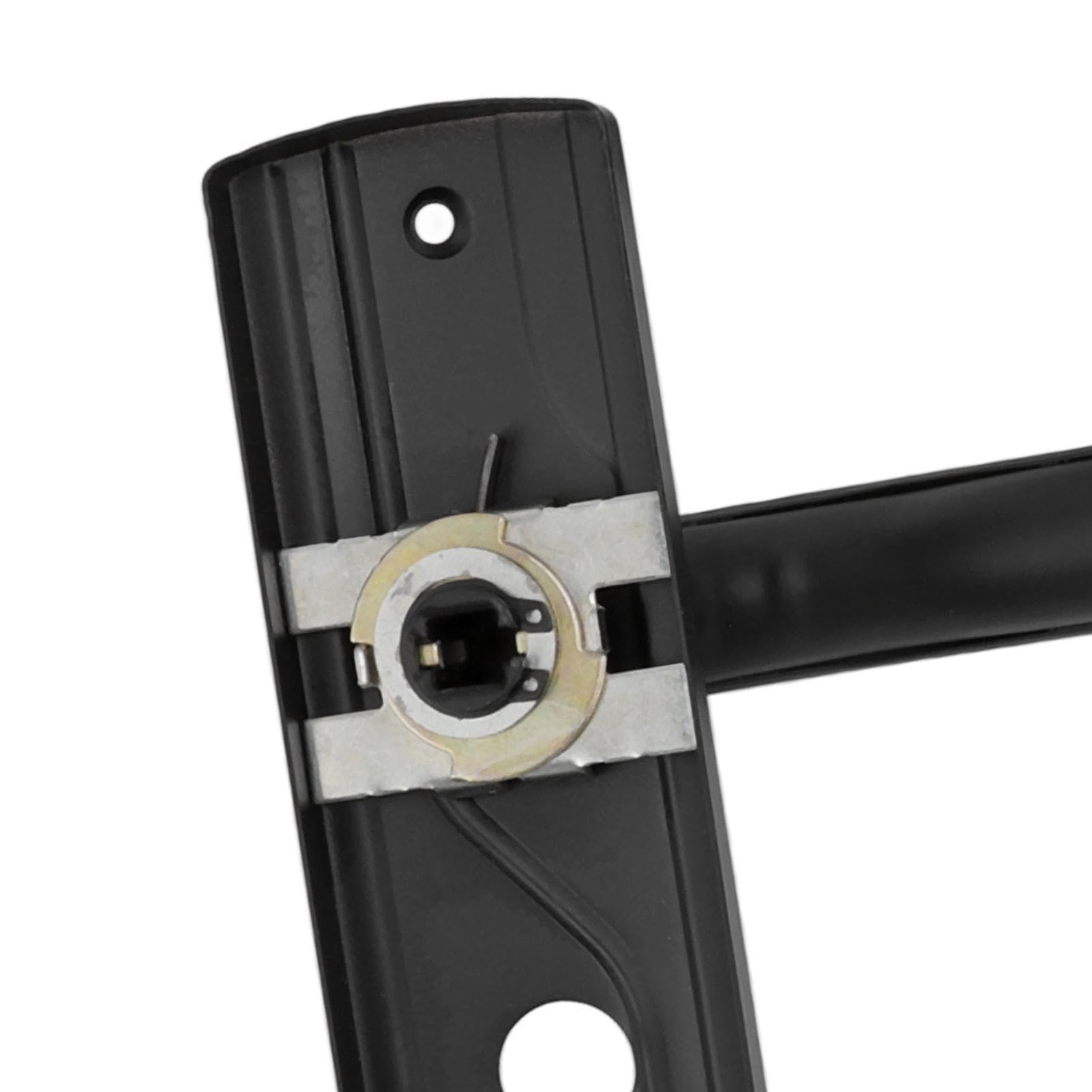 Nikou Cerradura de Manija de Puerta, Manilla Puerta Interior de Acero al Manganeso con Pestillo y Rodamiento Silencioso Universal con Llaves para el Hogar, Dormitorio, Color Negro