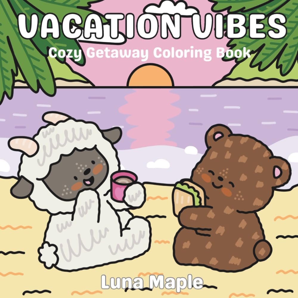 Vacation Vibes: Cozy Getaway Coloring Book