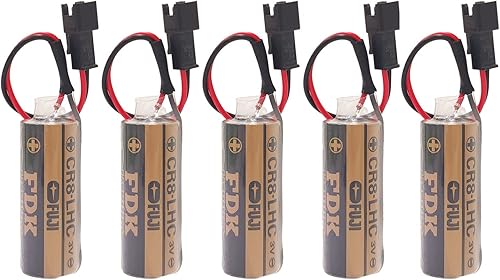 Paquete de 5 baterías de litio de 3 V 3000 mAh que sustituyen a Fuji FDK CR8.LHC 17430, Toto CR8-LHC TH559EDV410R, TOTO THP3053 baterías de respaldo
