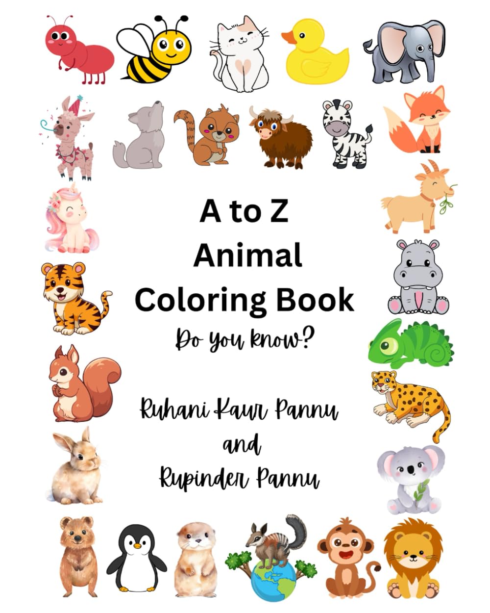 A to Z Animal Coloring Book: Do you know?