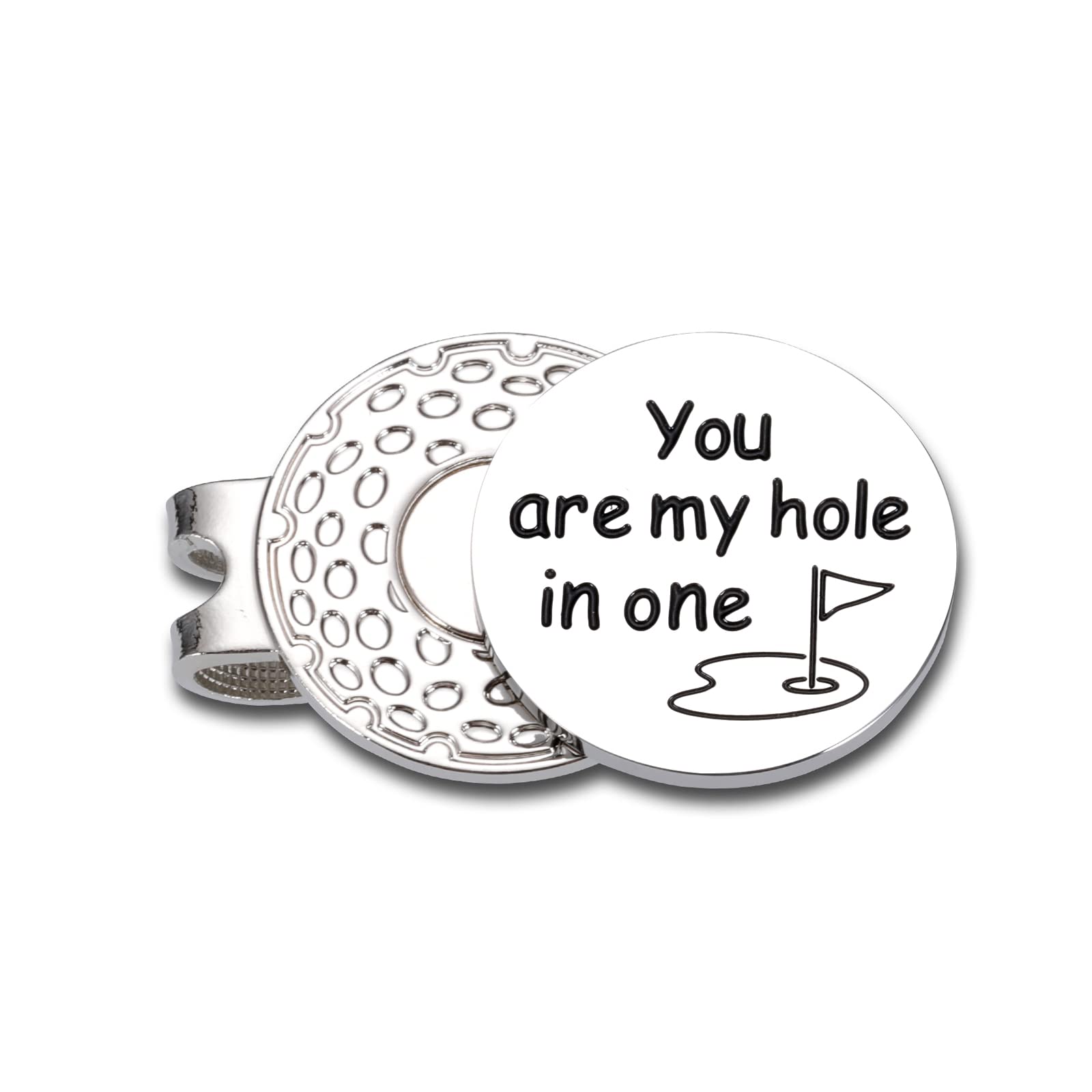 Valentines Gift for Him Valentine Golf Ball Marker Anniversary Birthday Gifts for Husband Boyfriend Golfer Golf Lovers I Love You Magnetic Hat Clip Golf Stuff Stocking Stuffers Christmas Fathers Day