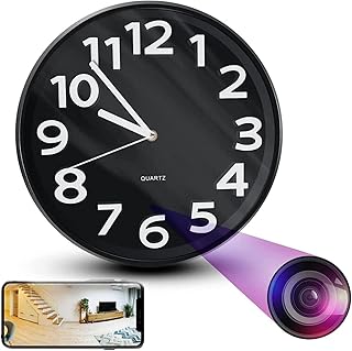 Wifi Hidden Camera Clock,Full 1080P HD Video Capturing, Motion Detection And Live Wireless App Access, Smart Surveillance, Camaras Espias Ocultas, Nanny Cam*32GB