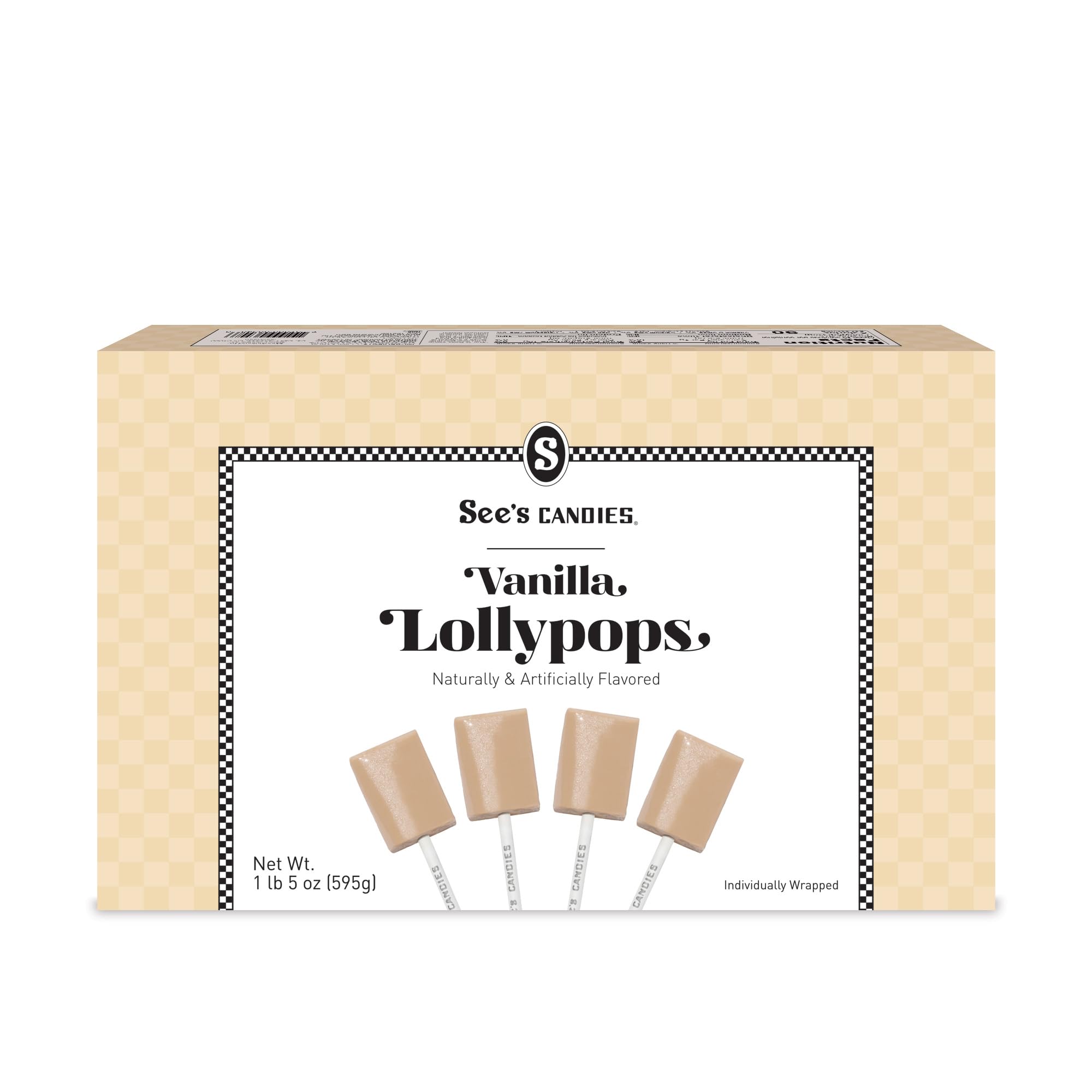 See's Candies 1lb 5 oz Vanilla Lollypops