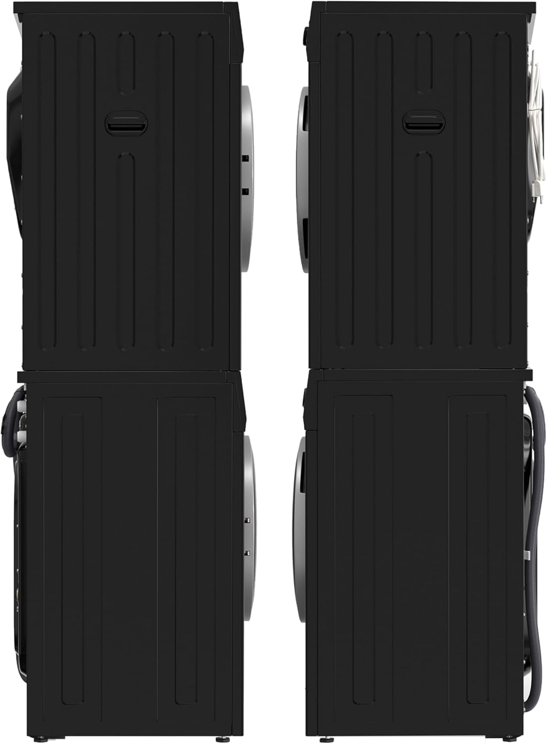 Equator COMPACT STACKABLE LAUNDRY Washer EW 822 1.57cf + Dryer ED 866 3.1cf 110V (Black)