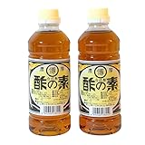 水野醤油店 酢の素 合成酢 500ml｜4倍希釈の濃厚調味料｜岩手 大船渡 ご当地グルメ お取り寄せ 手土産 酢豚 (2個)