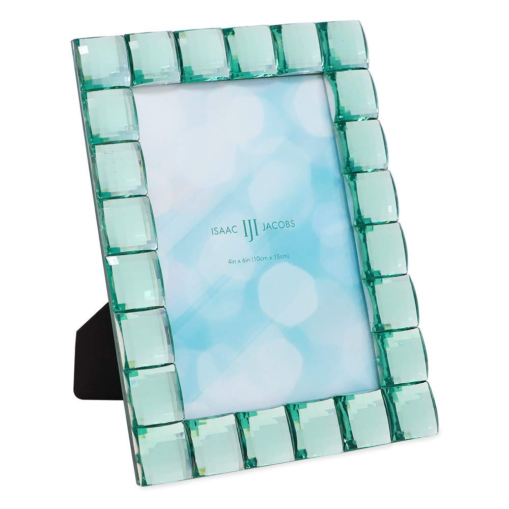 Isaac Jacobs International Jewel Picture Frame (4x6, Light Green)
