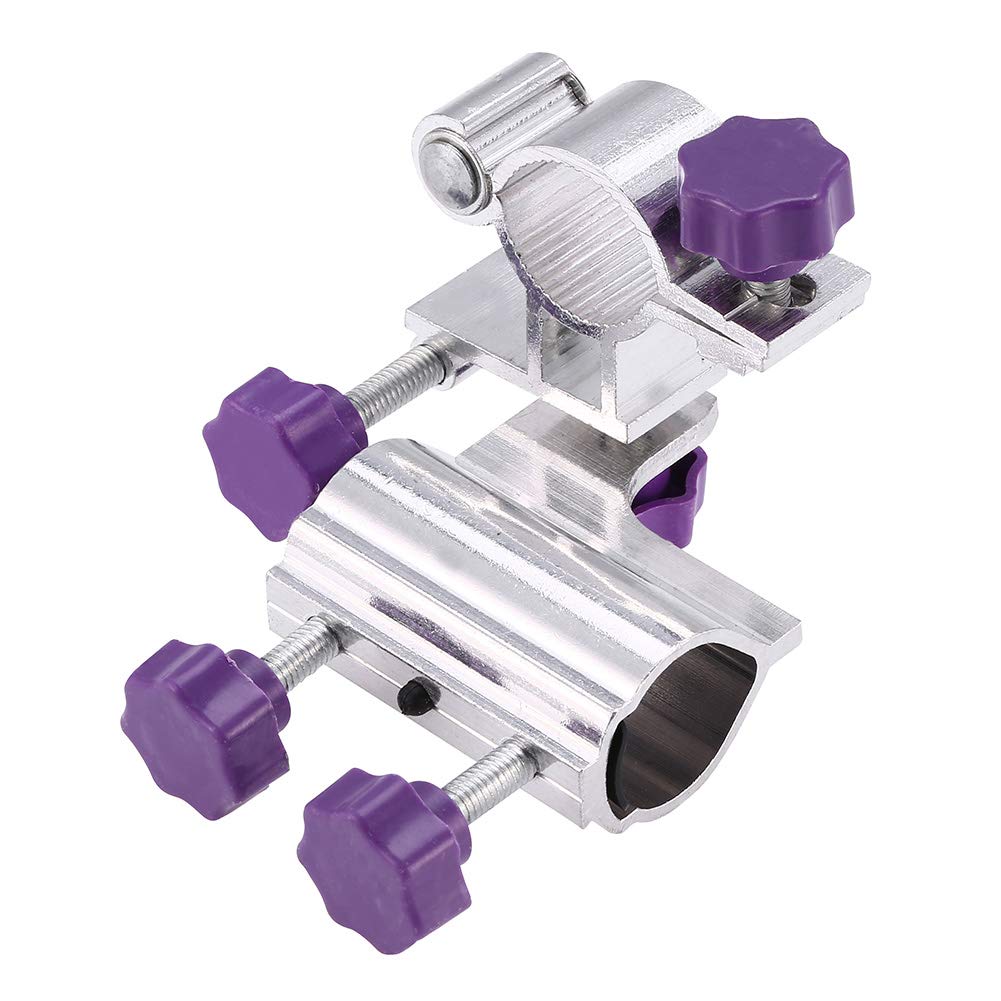 Fishing Rod Rack, Aluminum Alloy Fishing Rod Pole Holder Chair Clamp Bracket Tackle Accessory(Purple)
