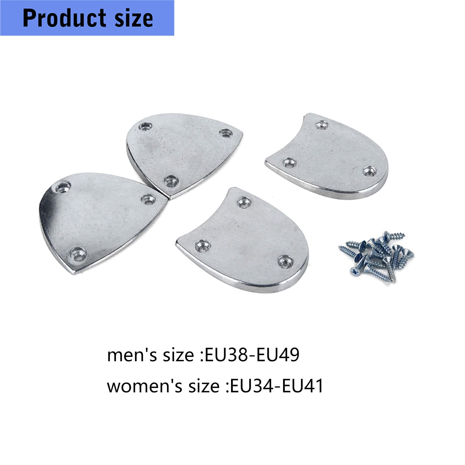 1 Paar Absatzplatten aus Metall, Sohlenschutz, Pads, Schutz, Gewindebohrer, Tipps, Reparaturset mit Schraubnägeln für Schuhstiefel, Stepptanz Schuhzubehör aus Metall