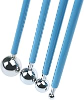 Vista 3 de 4pcs Fondant Cake Pan Flor Decoración Arcilla Flor Azúcar Artesanía Bola Modelo Herramienta DIY