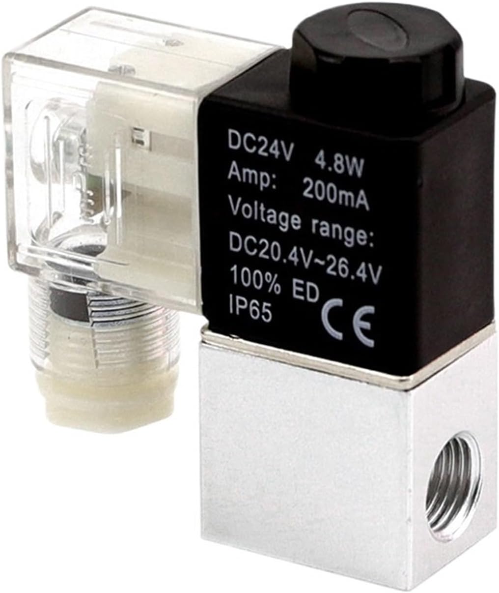 2V025-08 Normally Closed 12V 24V 220V 1/4" BSPT 2 Way 2 Position Air Solenoid Valve Pneumatic Control Valve(AC220V)