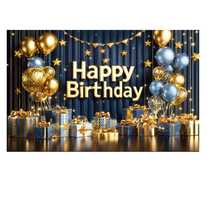 Happy Birthday Photography Backdrop Banner – Photo Booth Wall Background for Party Decoration | Perfect for Kids and Adults Pack of 1 Happy Birthday Photography Backdrop Banner – Photo Booth Wall Background for Party Decoration | Perfect for Kids and Adults Pack of 1
