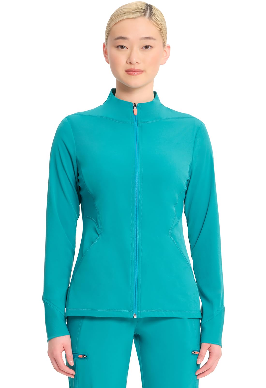Veste zippée Cherokee Infinity IN320A à coutures structurées et 2 poches - 8