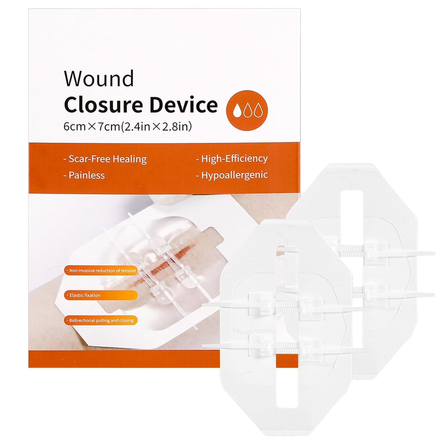 2 Pcs Non-Woven Wound Closure Strips, Butterfly Stitches, Bandage for Outdoor Activities and Household - Review, Price and Buying Guide