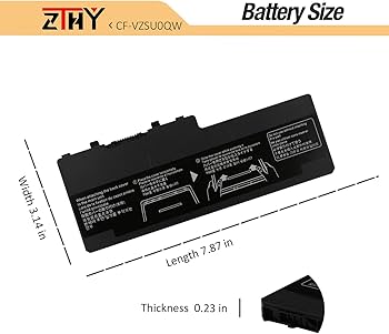 Amazon.com: CF-VZSU0QW CF-20 FZ-A2 Battery Replacement for