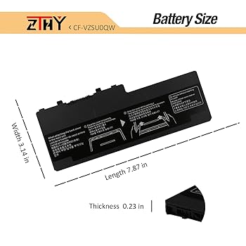 Amazon.com: CF-VZSU0QW CF-20 FZ-A2 Battery Replacement for
