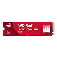 WD Red SN700 1TB NVMe SSD for NAS devices, with robust system responsiveness and exceptional I/O performance