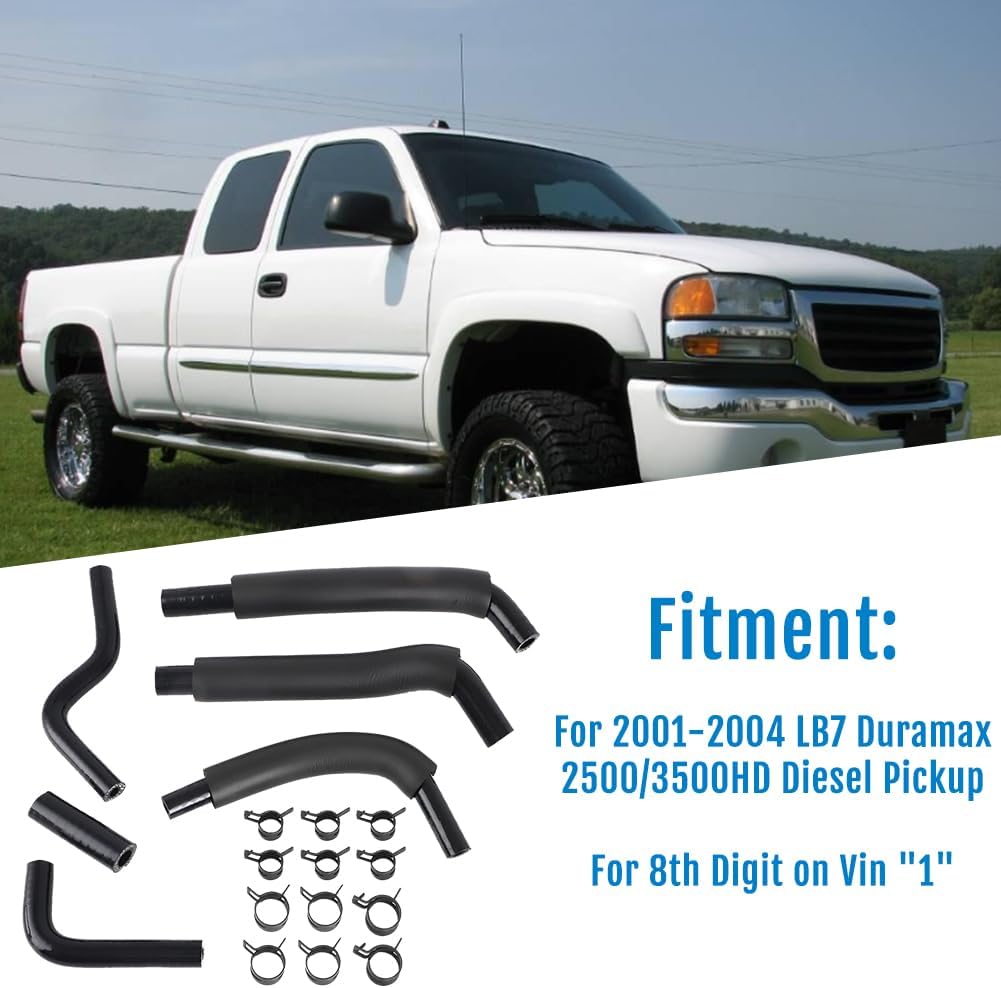 For LB7 Duramax 2500/3500HD Low Pressure Fuel Line Kit 2001-2004 6.6L Replace For 97216067 97216063 97230321 97216066 97216065 97216064