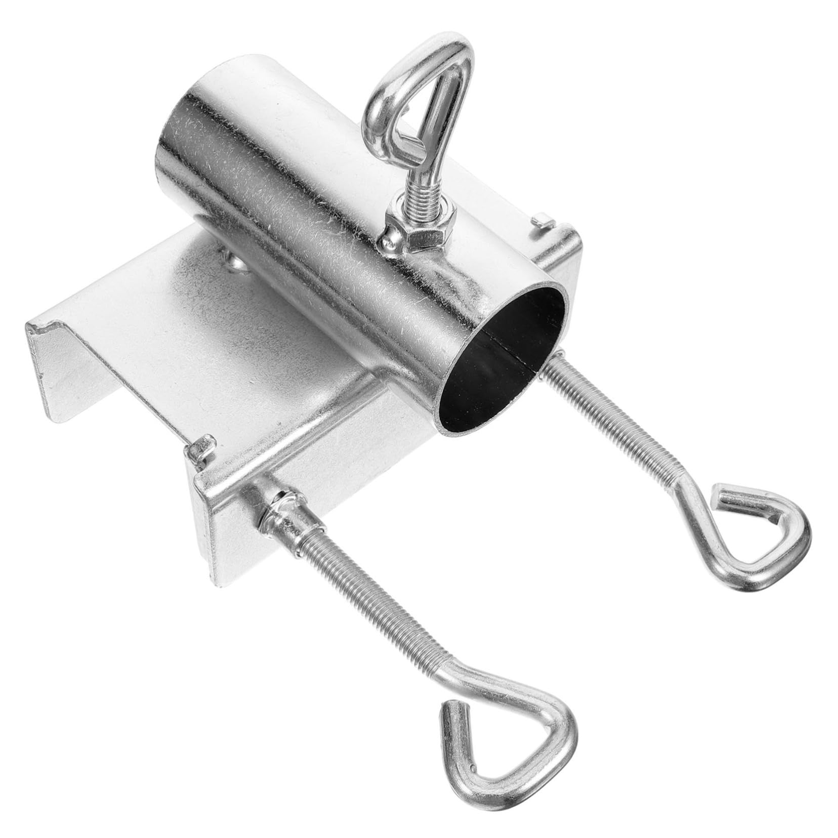Happyyami Umbrella Holder Deck Umbrella Mount Beach Umbrella Bracket Patio Umbrella Stand Umbrella Clamp Holder Garden Parasol Holder Courtyard Parasol Holder Tricycle Stand Base Iron