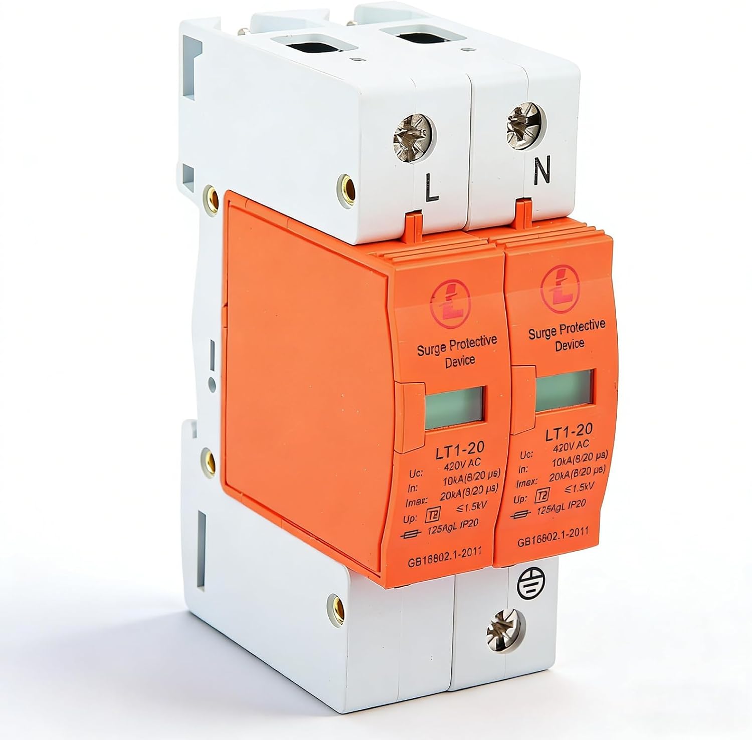 House Arrester Device, 2P 10kA-20kA 420v AC Low-Voltage Arrester Device, Protective Device for s