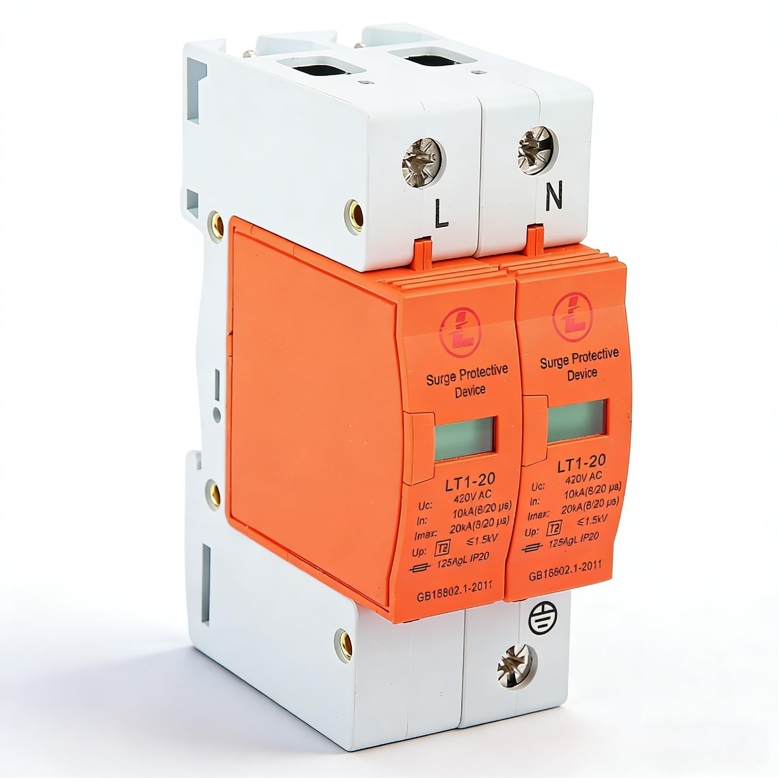 House Arrester Device, 2P 10kA-20kA 420v AC Low-voltage Arrester Device, Surge Protective Device for Lightnings Protection-image-27