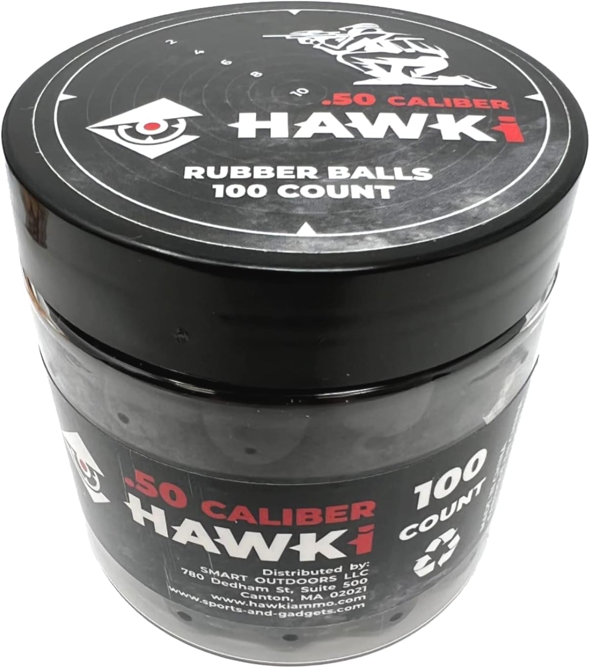 Hawki Rubber Balls .50 or .43 Cal Reusable Training Soft Rubber Balls Less Lethal for Paintball Guns