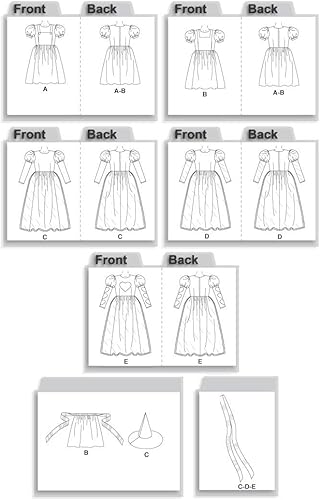 McCalls 4948 - Patrón de costura para mujer, disfraz de cuento de hadas