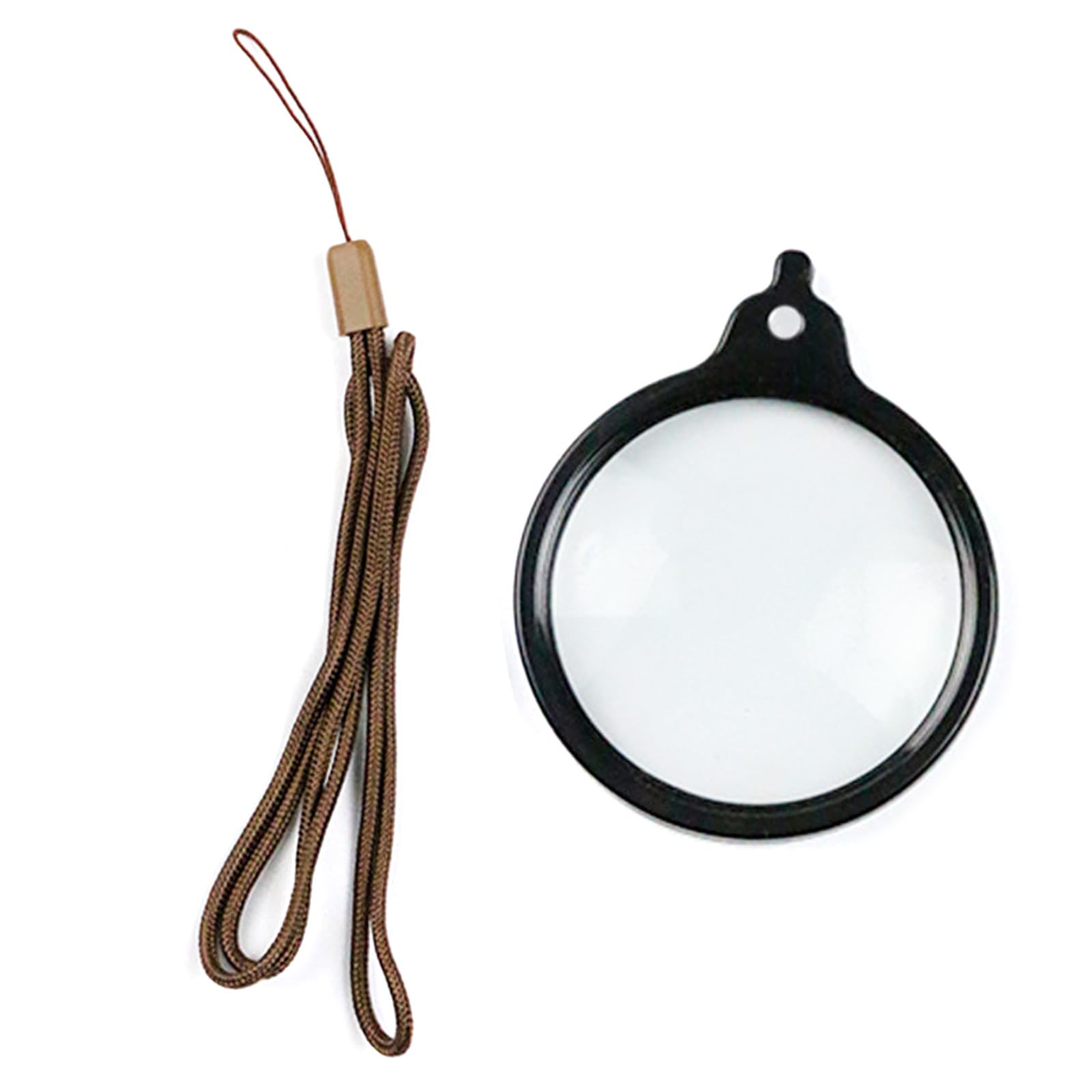 Worn Magnifier Glass 60mm ABS Construction Lens for Elderly Book Reading Craft Projects Students Neckband