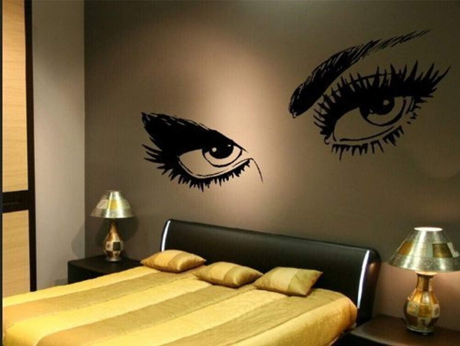 USA Large Audrey Hepburn Beautiful Eyes Removable Wall Art Decal Sticker Decor Mural DIY for Living Room Bedroom Decoration