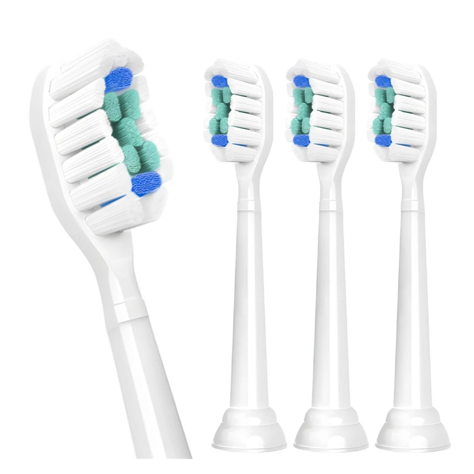 Buerstenkoepfe, kompatibel mit Philips, 1100 2100 4100 4300 | 5100, 5300, 6100, 6500, 7000, 7300, 7500, 9000, 9300, 9500, 9700, 9750(White-20 Pcs)