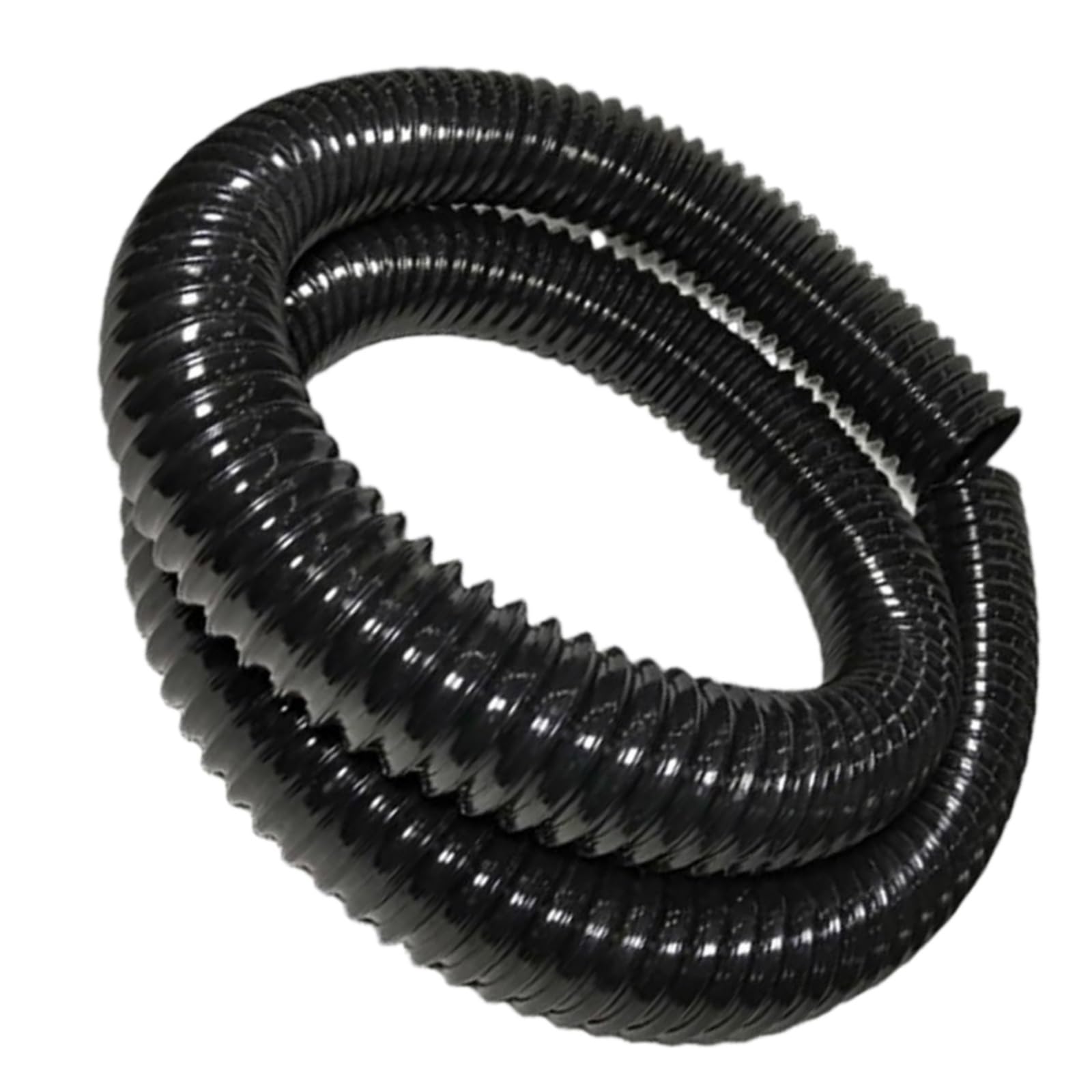 Oaoao One Color Black Pu Dust Collection Hose, 350Mm Id, 1M Length, Wall Thickness 0.63-0.93Mm, Flexible Transparent For Industrial Extractor, 1 Pcs(1.5Mm)