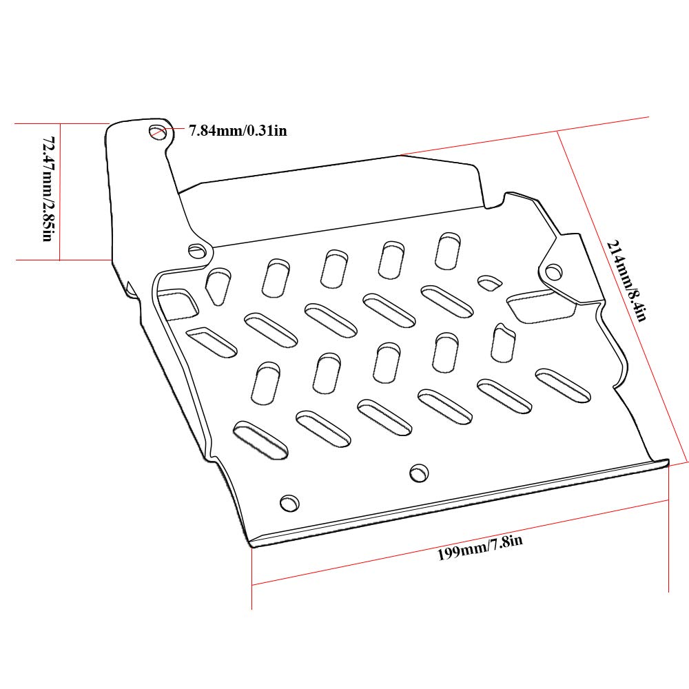 X ADV Plaque de Dérapage Protection de Moteur Protection de Cadre Alliage D'aluminium pour X-ADV X ADV 750 2017 2018 2019 2020 2021 NC750X 2018-2019