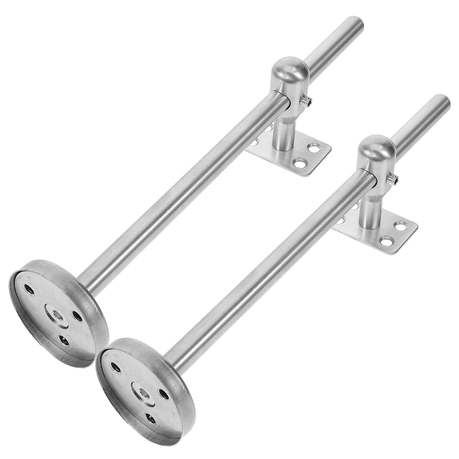 Soporte pasamanos acero inoxidable ajustable fijación mural escaleras pack de 2 piezas