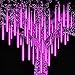Produktbild 90GJ Outdoor Meteor Shower Regen LICHTER-30cm 8 Tube LEDs Outdoor Weihnachten String Licht, wasserdicht-Cascading-Weihnachten Hochzeit Garten Dekoration Decoration Violett