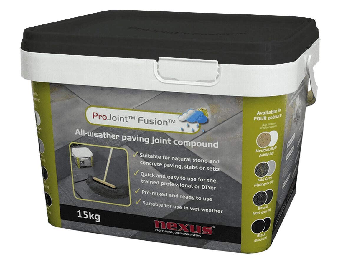 Fusion Black All Weather Paving Grout Jointing Compound 15kg