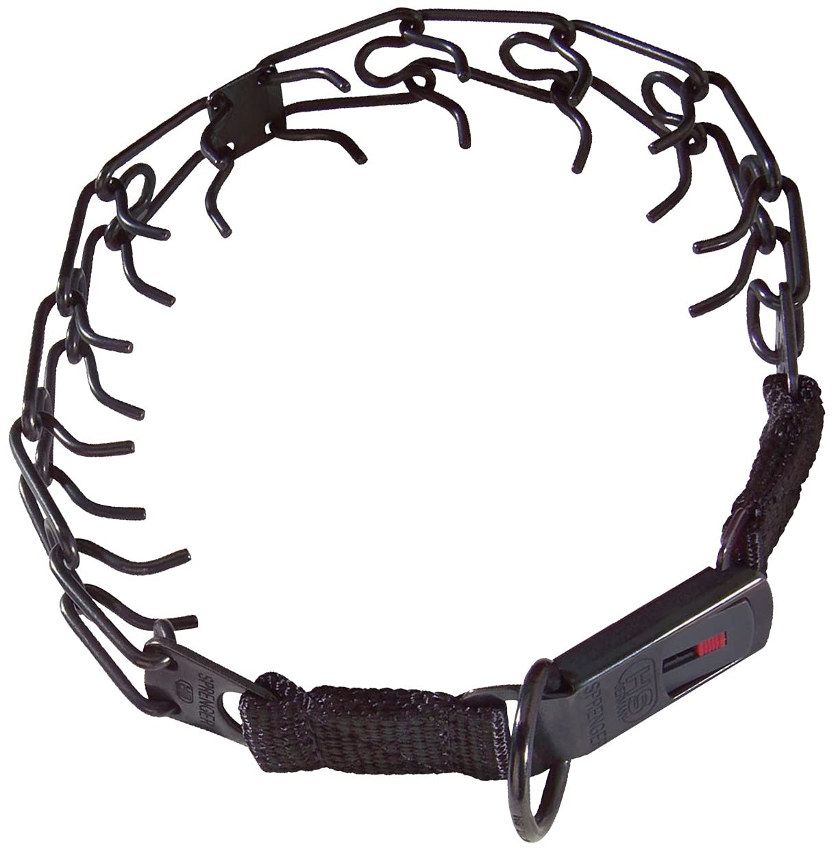 Collier HS Sprenger inox noir haut de gamme haute résistance pour chien