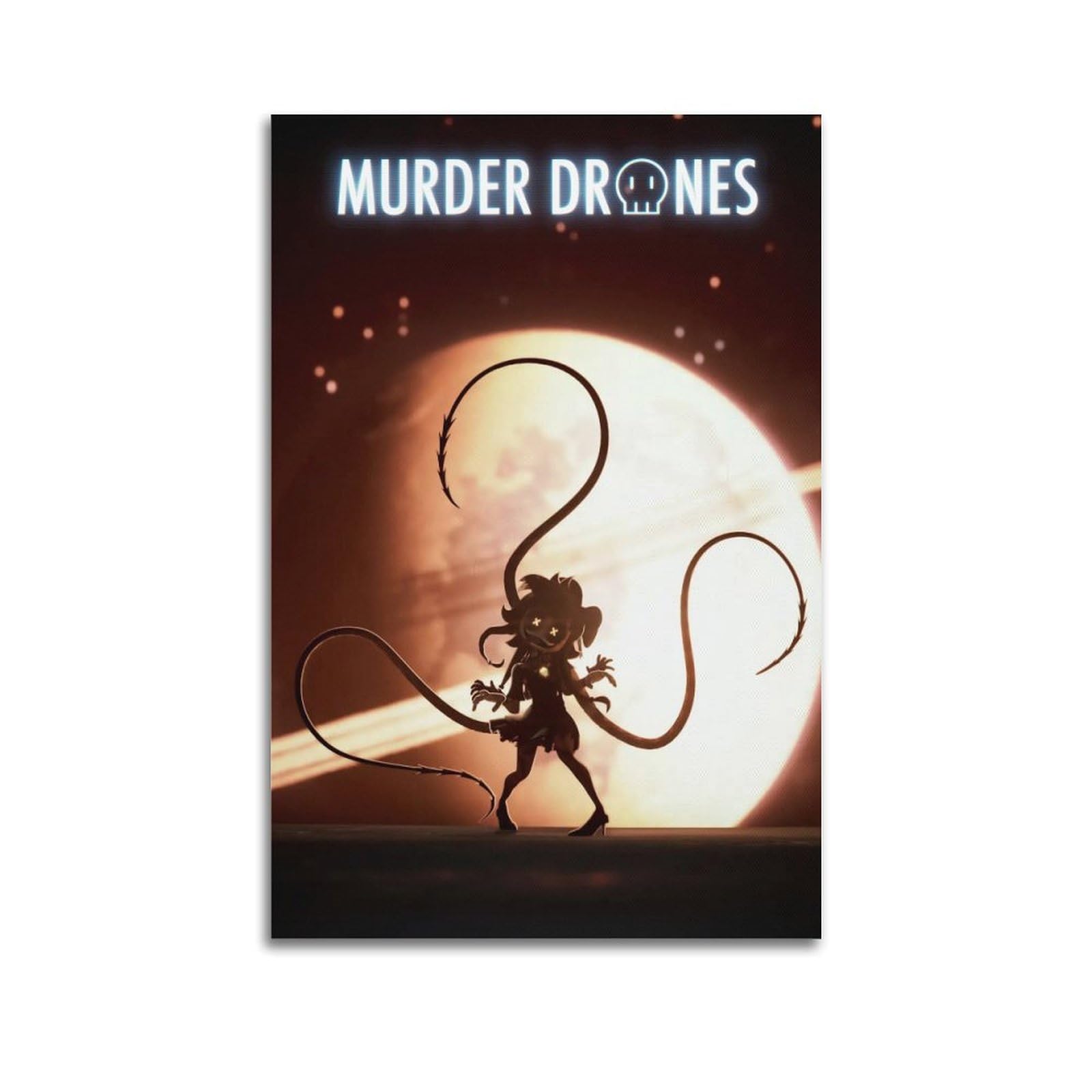 Fdrpmhc Unframe-Style Murder Poster Drones Anime Canvas Wall Art Decor Living Room Modern Family Bedroom 24X36inch(60X90cm)