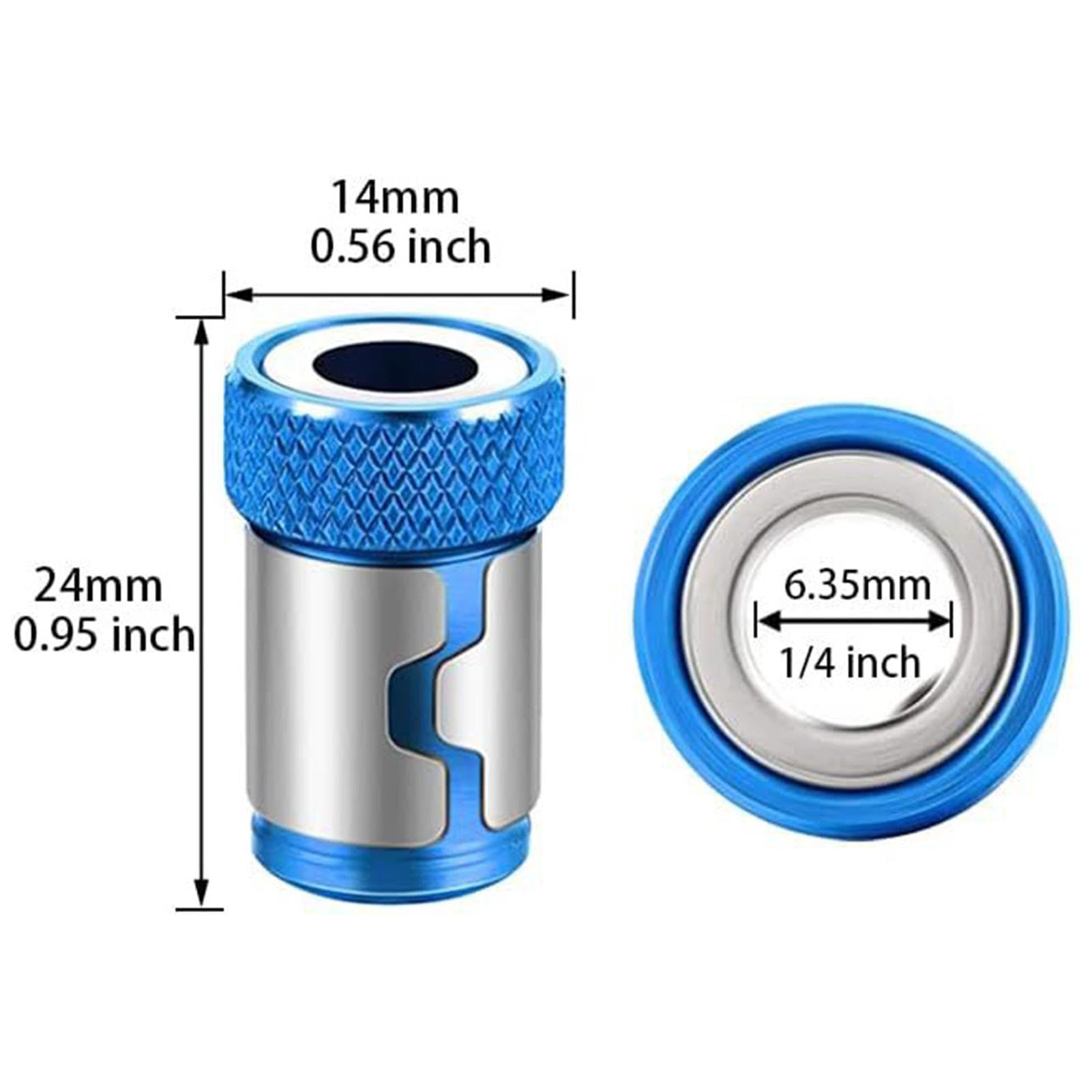 Set 3 Pezzi Magnetizzatore Per Punte Cacciavite In Alluminio Antiscivolo, Potente Anello Magnetico