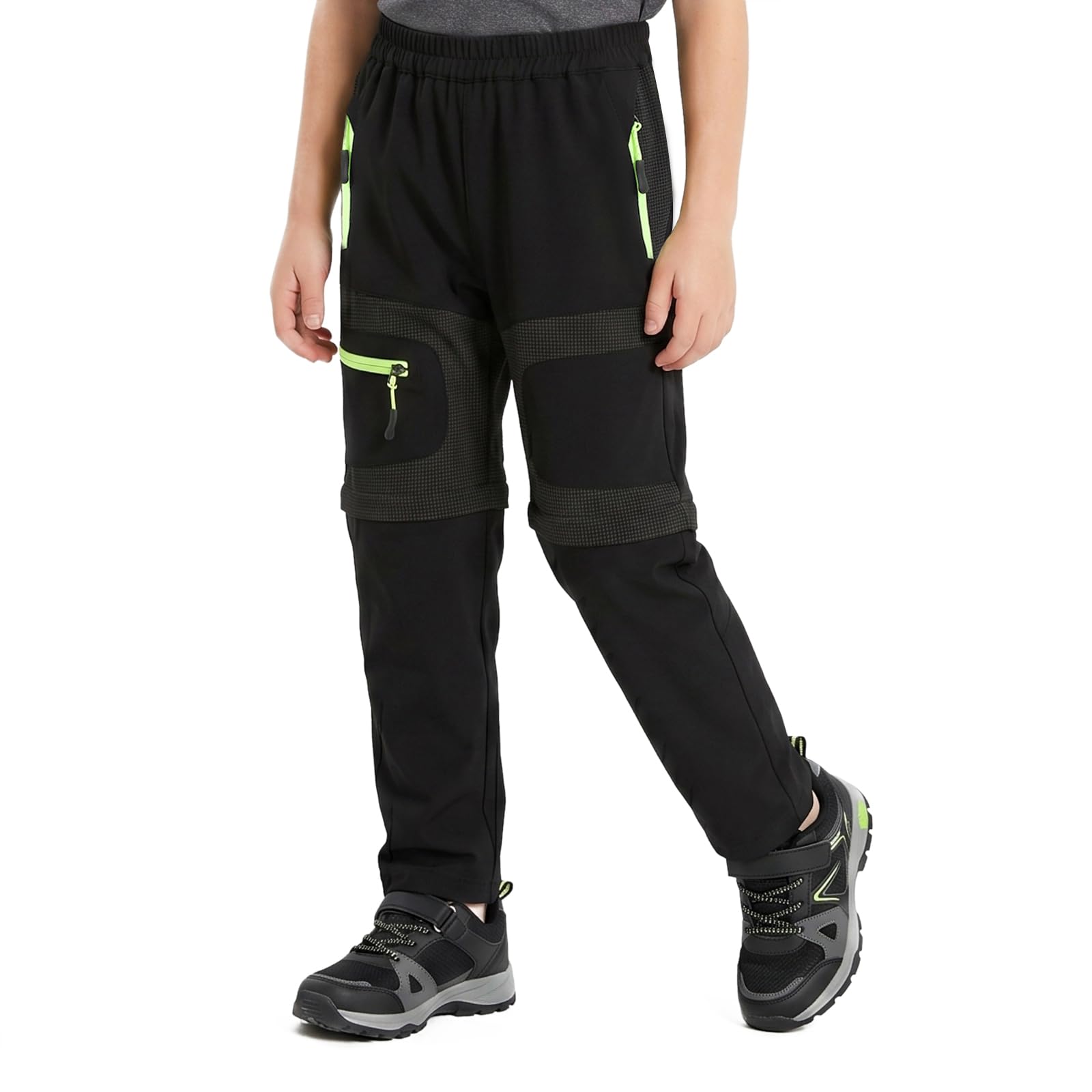 Pantaloni da Escursione per Bambini Ragazzi Ragazze 2-in-1 Zip off Pantaloni da Trekking all'aperto a Secco rapido