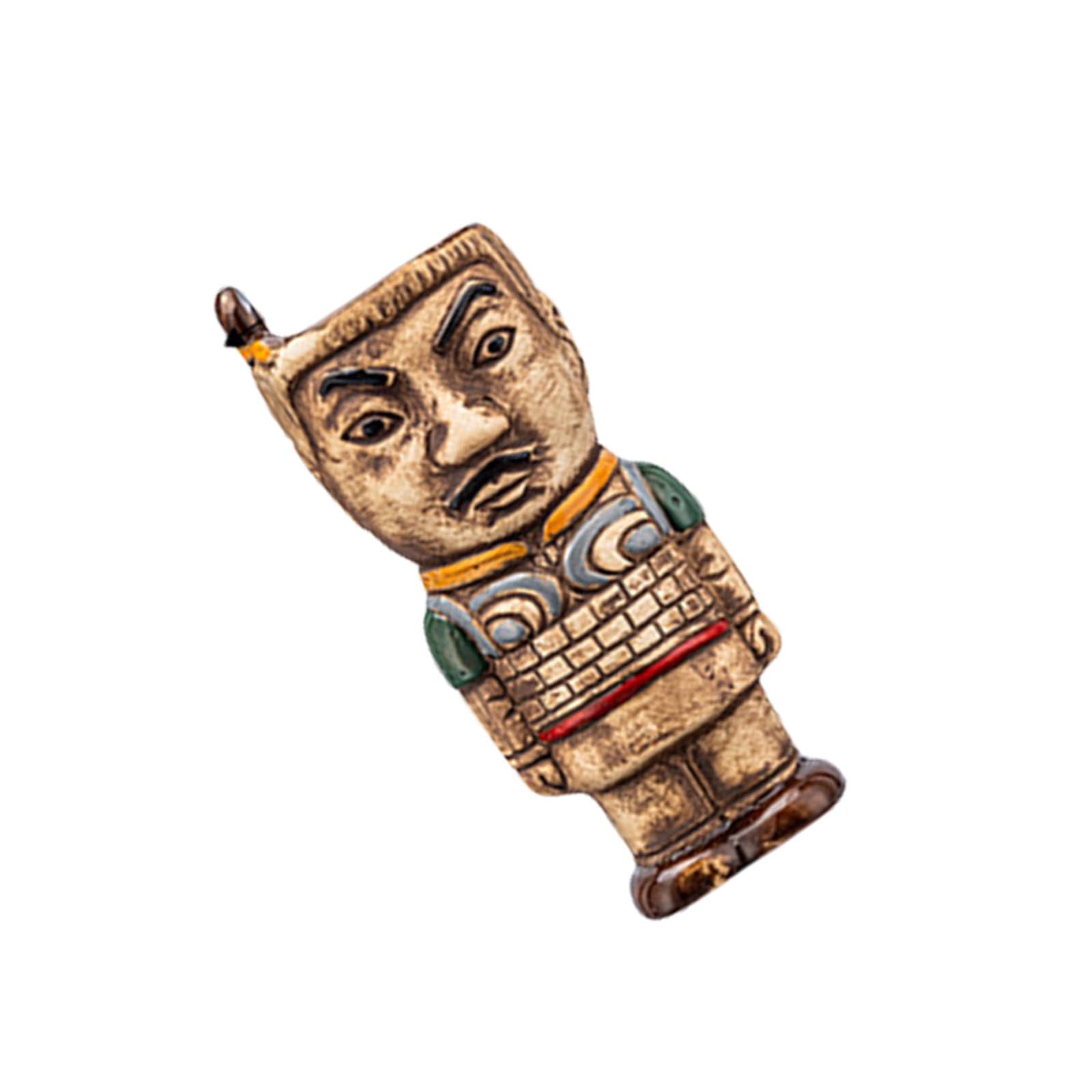 MALSSE Hand Paint Ceramic Glasses Soldier Shape Cocktails Mugs for Serving Exotic Cocktails At Outdoor Gatherings Exotic Drinkware