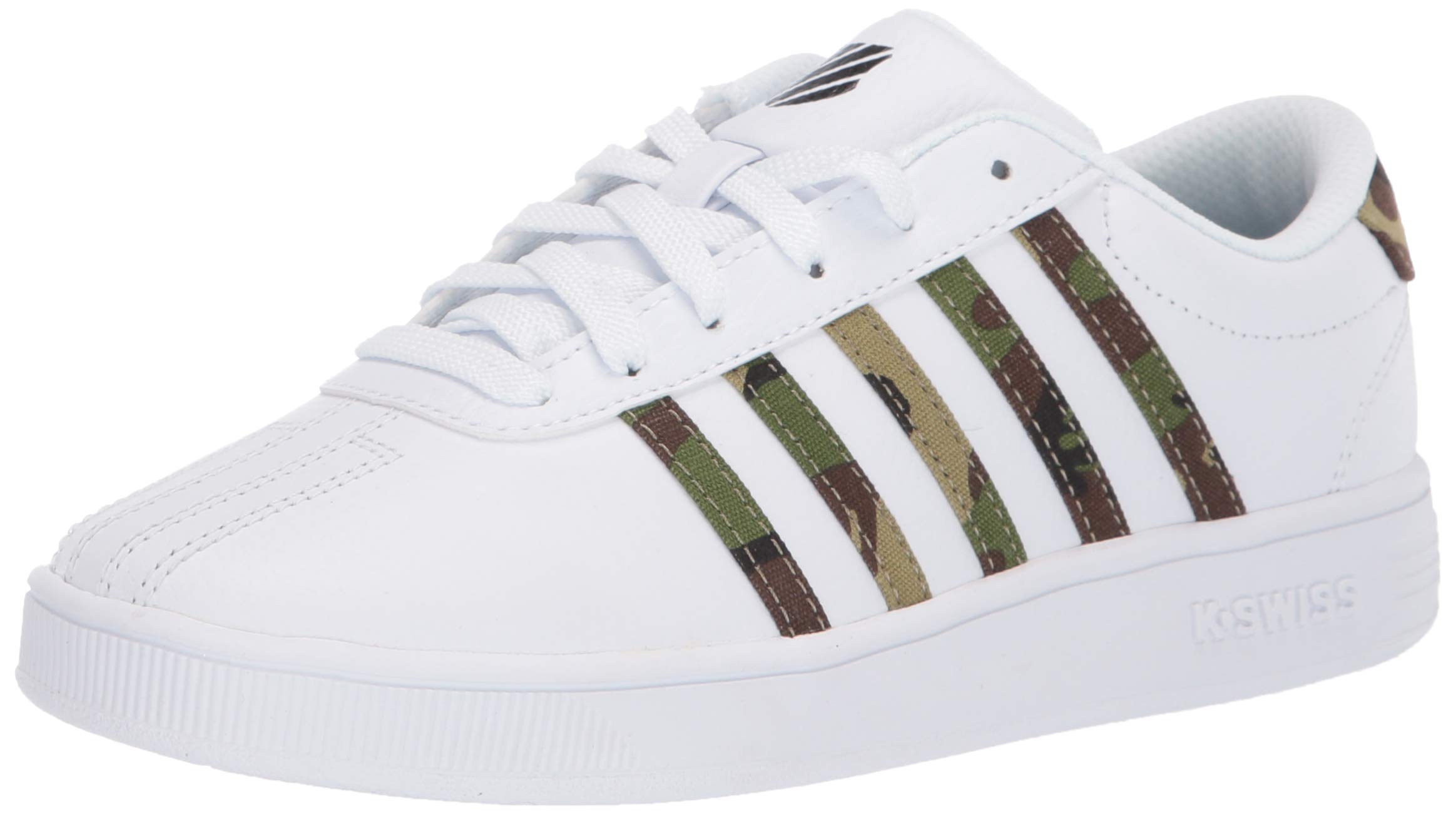 K-Swiss unisex child Classic Pro Sneaker, White/Camo, 1 Little Kid US