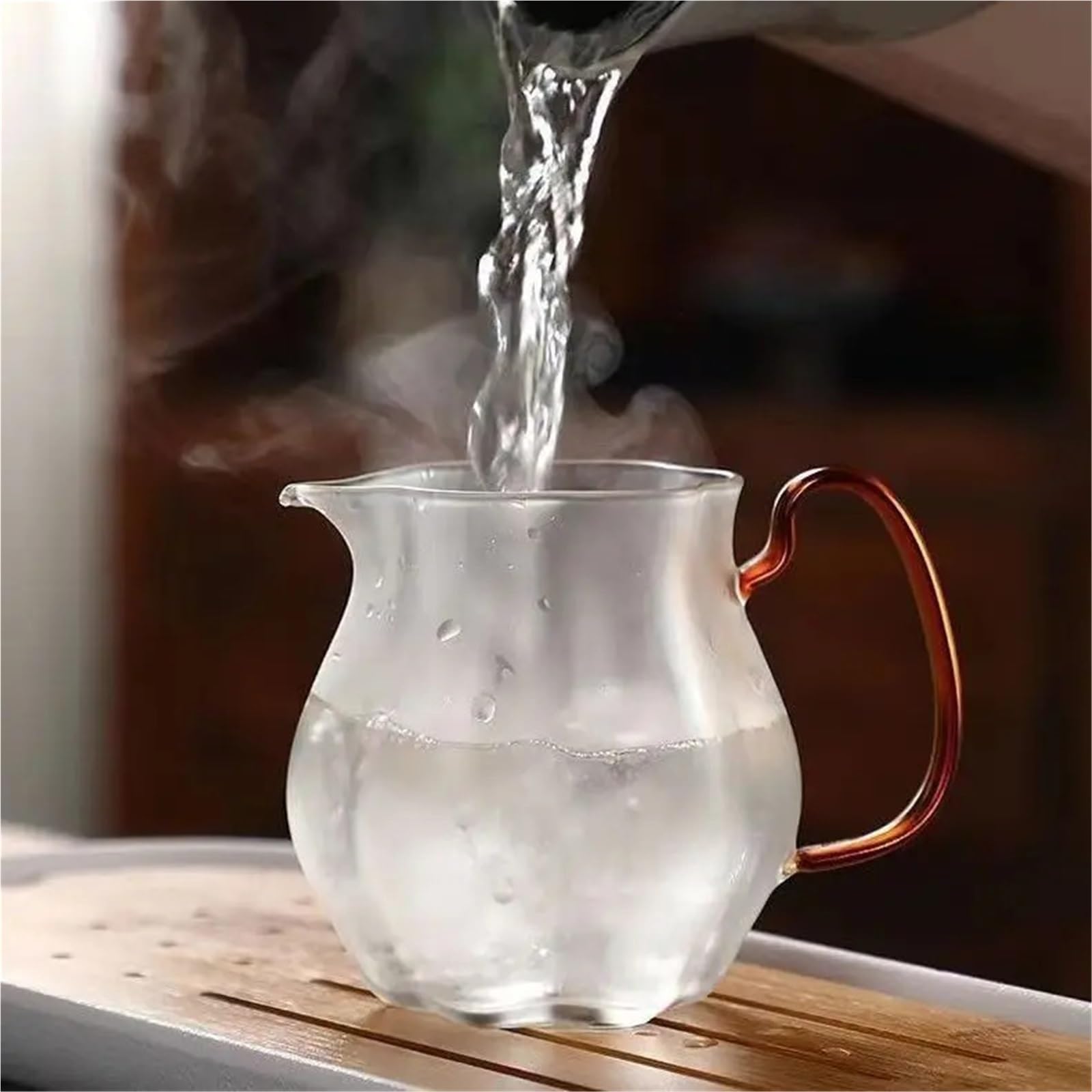 2 uds taza de café Latte Art, juego té, accesorio, jarra, pequeña, tazas espuma leche y, transparente creativo Para Espumar(Green Handle)
