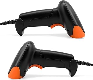 Alomejor Escáner de Código de Barras 2D/QR Conexión USB con Cable Lector Portátil para Pagos Móviles y Gestión de Inventario Adecuado para Cajas de Supermercados y Almacenes Lector de Barras con