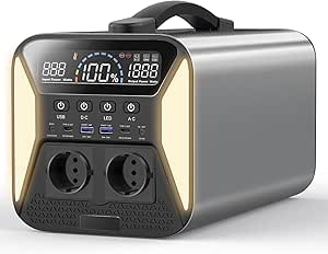 CTECHi Powerstation 1210Wh Tragbar - LiFePO4 Solar Generator Mit 2x1500W Steckdosen | Orange