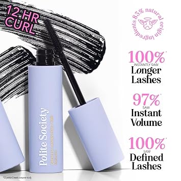 Polite Society Greatest Lashes of All Time Volumizing, Lengthening Lifting & Curling Mascara Mascara Size: 0.4 oz