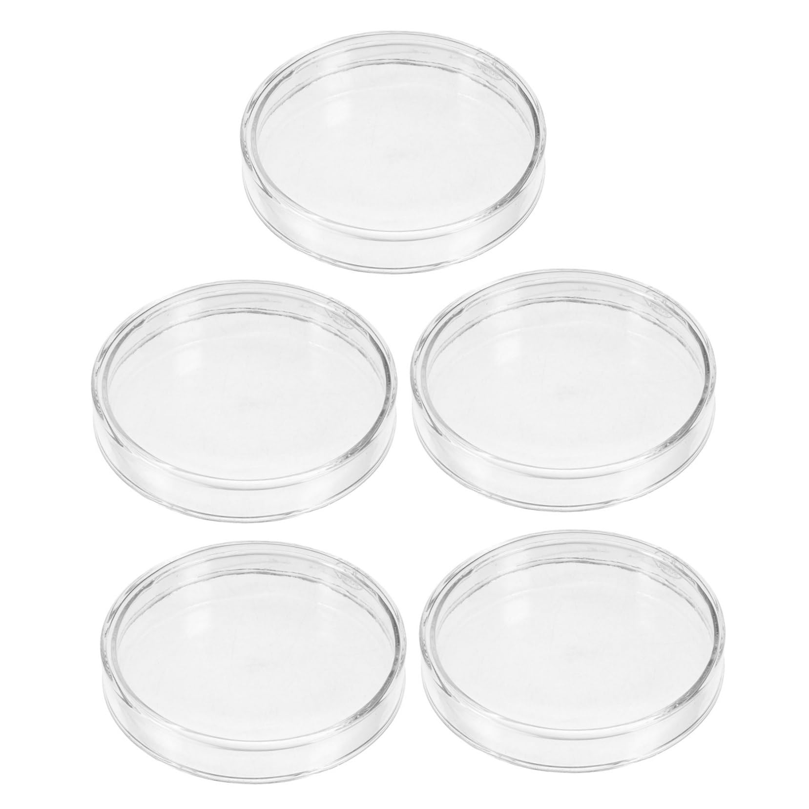 Beaupretty 5 Placas De Petri Vacías Con Tapa Placa De Cultivo Con Medio Nutritivo Bandeja De Petri Para Laboratorio Científico Para Plantas Para
